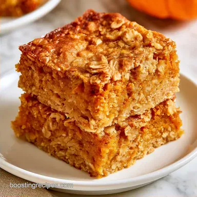 Pumpkin Oatmeal Bars in 40 Minutes