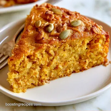Pumpkin Oatmeal Breakfast Cake Meal Prep Recipe Card