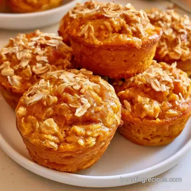 Pumpkin Oatmeal Muffins in 30 Minutes Recipe Card