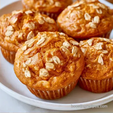 Pumpkin Oatmeal Muffins in 30 Minutes