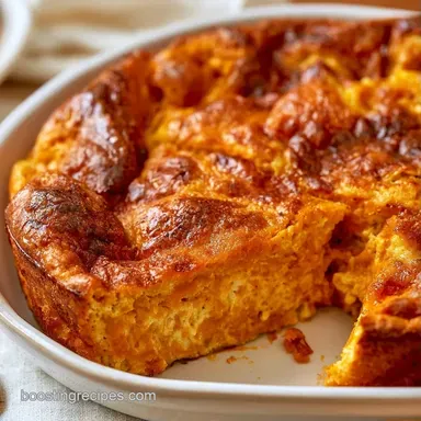 Pumpkin Pie Breakfast Egg Bake for 8 Recipe Card