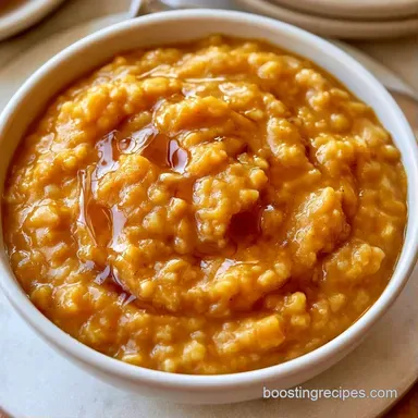 Creamy Pumpkin Spice Oatmeal Recipe Card