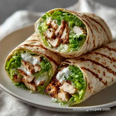 Romaine Caesar Wrap in 25 Minutes