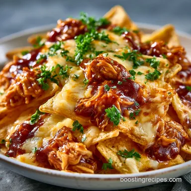 Southern BBQ Chicken Nachos for 4