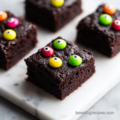 Brownies with Vegan Butter for Halloween Parties in 45 Minutes