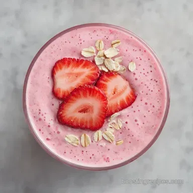 Strawberry Oatmeal Smoothie: Velvety Recipe Card