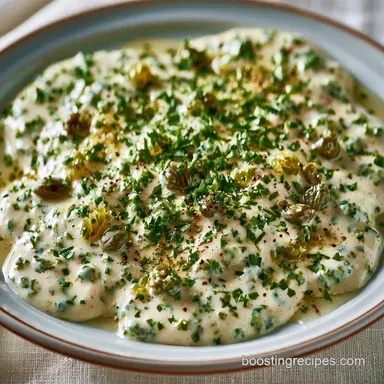 Creamy Tartar Sauce for Lobster Cakes Recipe Card