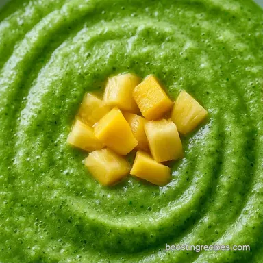 Tropical Green Smoothie in 5 Minutes Recipe Card