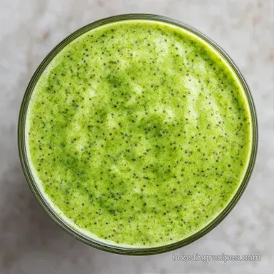 Vanilla Green Protein Smoothie in 5 Min Recipe Card