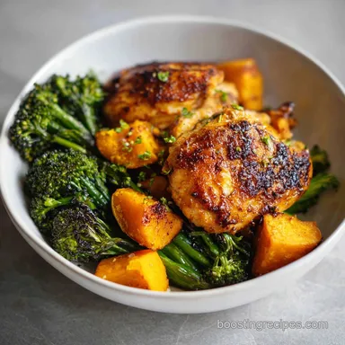 Whole30 Paleo Sheet Pan Chicken for 6 Recipe Card