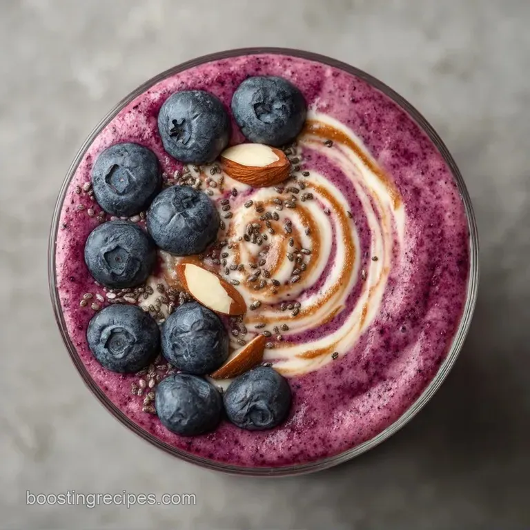 Almond Butter Berry Smoothie: Creamy and Filling
