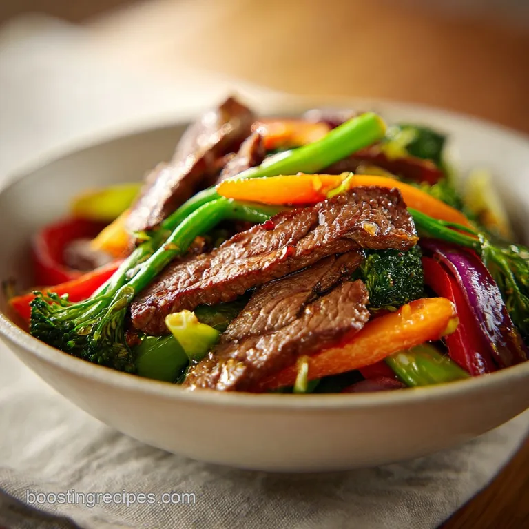 Irresistible Beef and Vegetable Stir Fry: Tender and Glossy