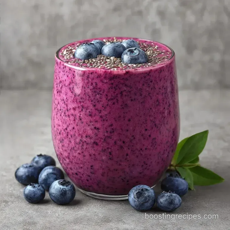 Blueberry Chia Seed Smoothie: Velvet-Smooth
