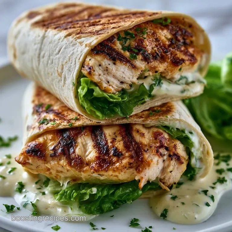 Caesar Dressing Wrap: Creamy and Hearty