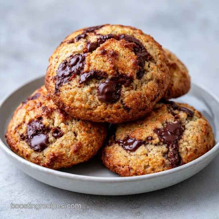 Chewy Banana Chocolate Chip Cookies