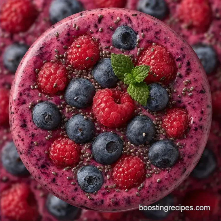 Healthy Chia Seed Berry Smoothie: Creamy and Filling