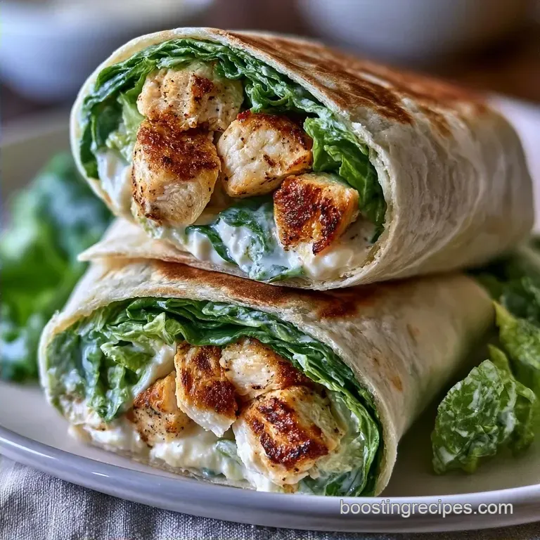 Chicken Caesar Wrap: 15-Minute Meal