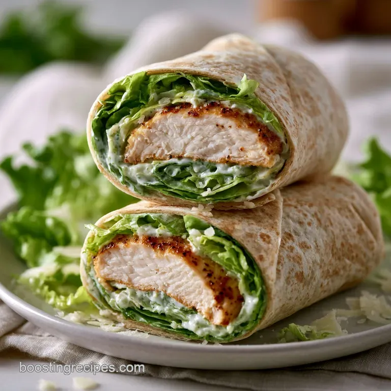 Crispy Chicken Caesar Wrap: Golden and Fresh