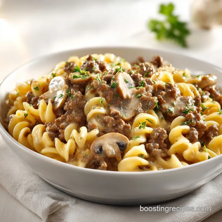 Dairy Free Ground Beef Stroganoff