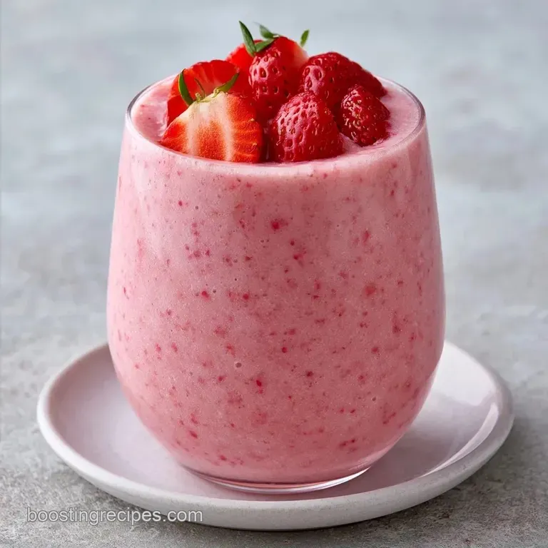 Dairy Free Strawberry Smoothie with Almond Butter