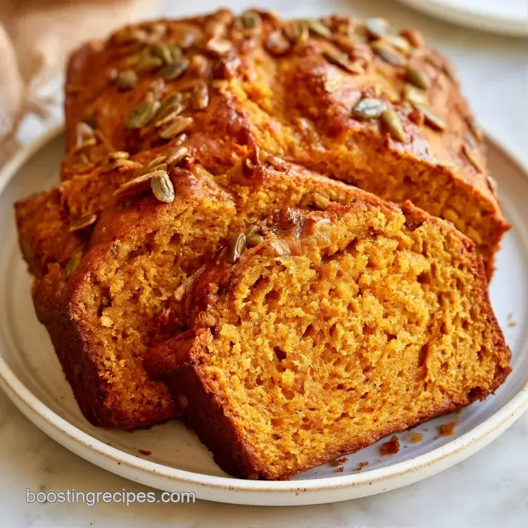A thick slice of warm amber-colored bread topped with melting butter on a minimalist white ceramic plate.