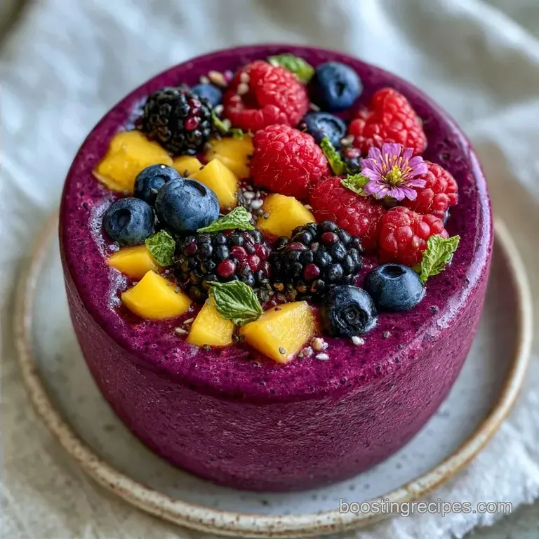 Easy Frozen Fruit Smoothie with Greek Yogurt