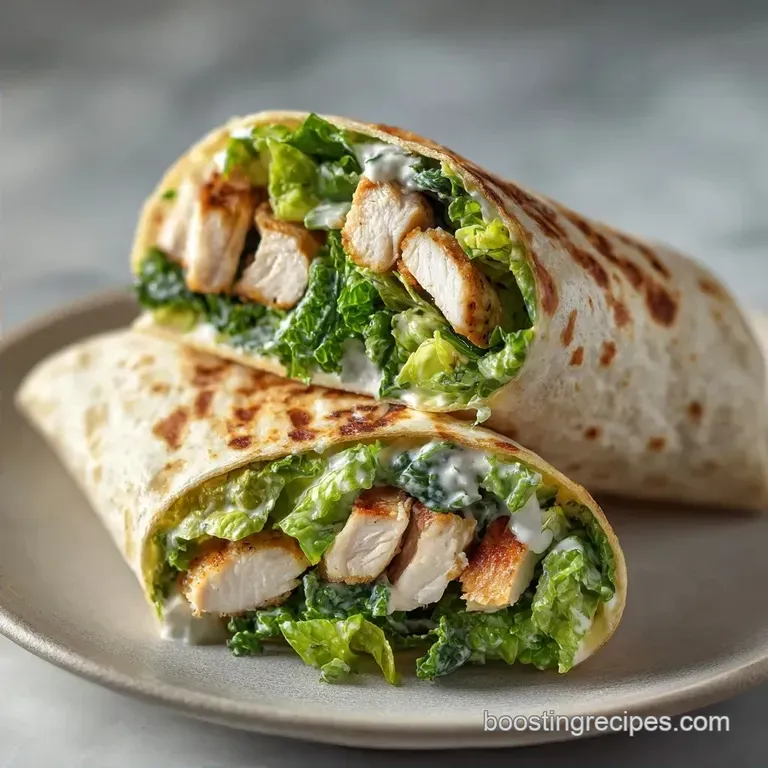 Chicken Caesar Wrap: High-Protein & Soggy-Free