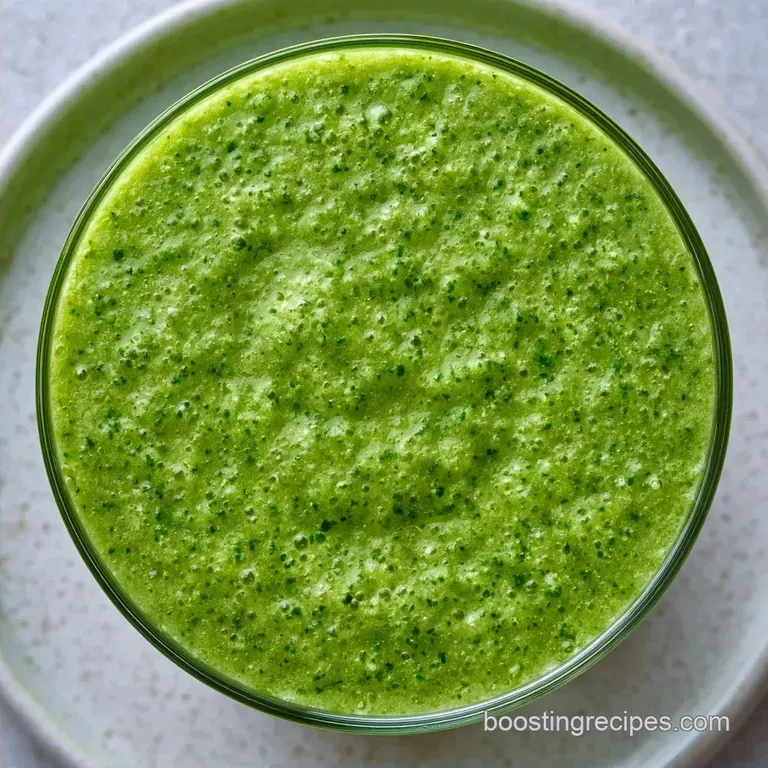 Healthy Green Breakfast Smoothie with Avocado