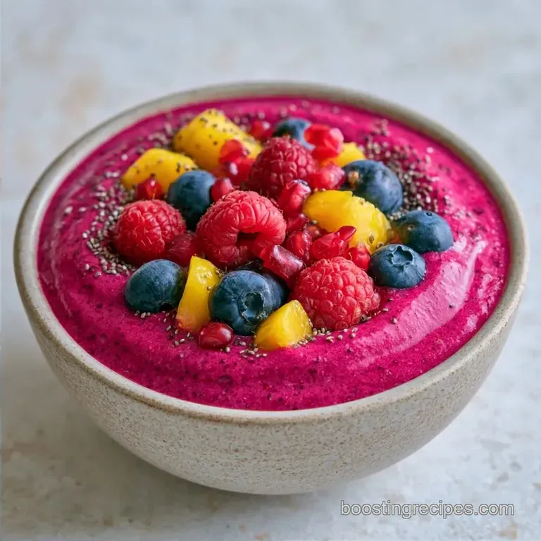Mixed Fruit Breakfast Smoothie With Greek Yogurt