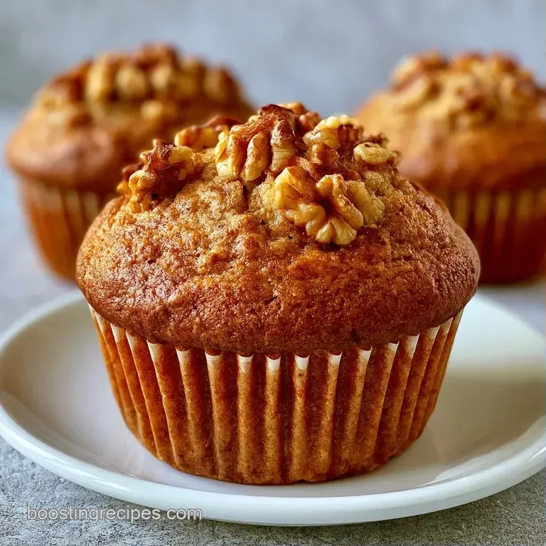 Two warm muffins on a ceramic plate with a dollop of melting butter and a linen napkin beside a steaming coffee cup.