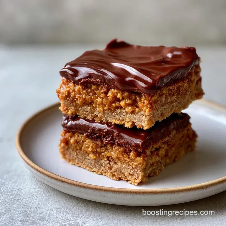 Quick Peanut Butter Bars: No Bake and Fudgy