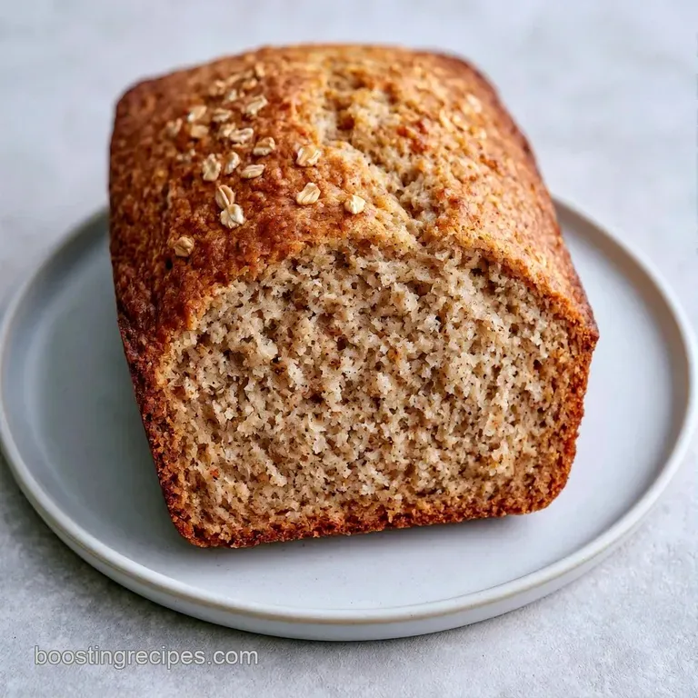 A thick toasted slice of hearty brown cake topped with melting salted butter and a drizzle of golden maple syrup.