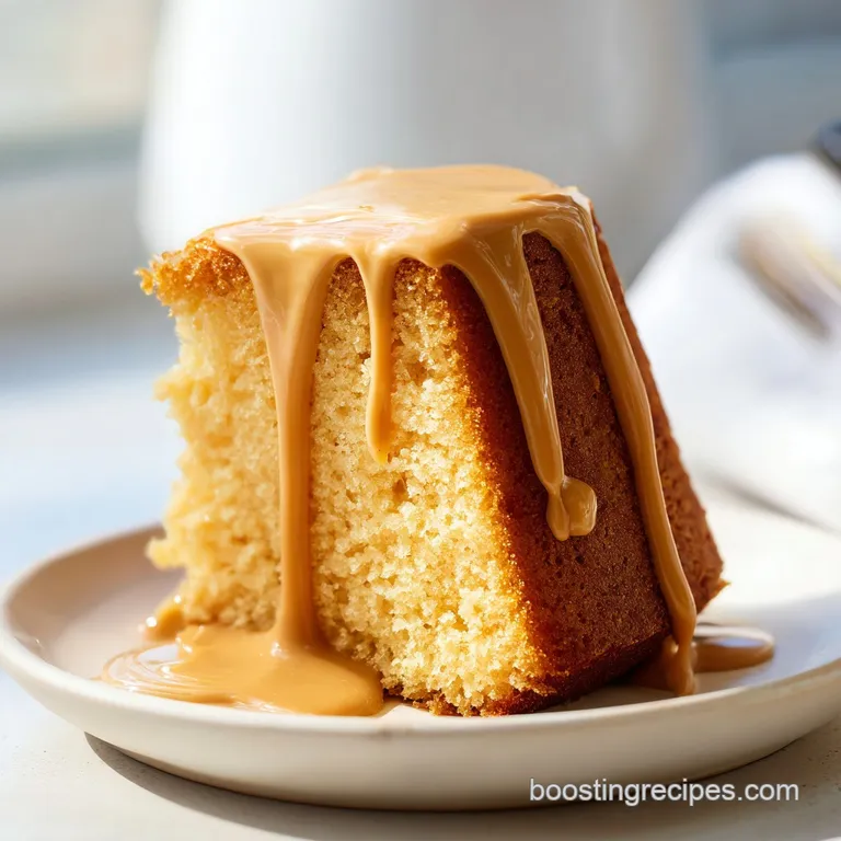 Peanut Butter Cake: Moist and Low-Sugar