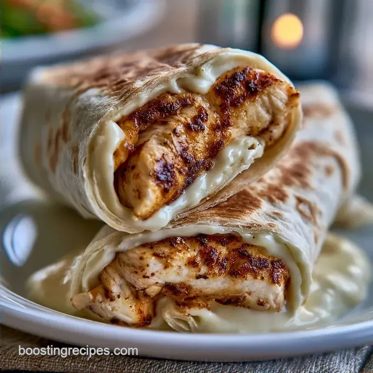 Quick Cooked Chicken Wrap: Golden and Juicy