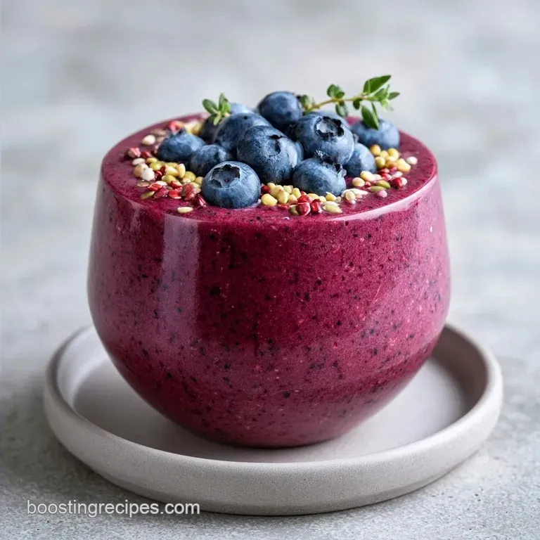 Quick Morning Breakfast Smoothie with Rolled Oats