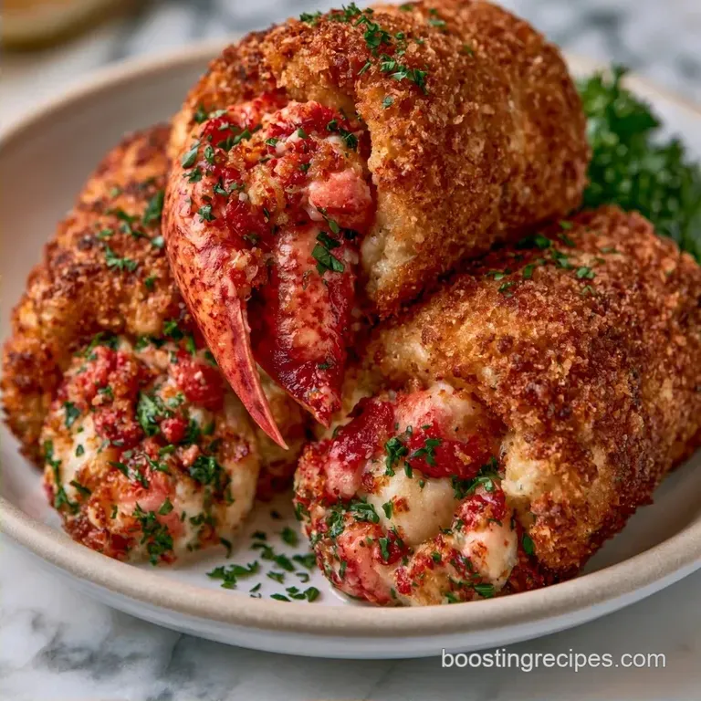 Toasted Lobster Cake Roll with Greek Yogurt