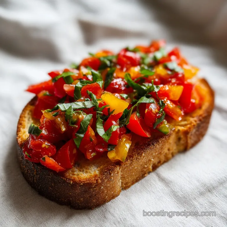 Tomato Basil Bruschetta: Crispy and Zesty