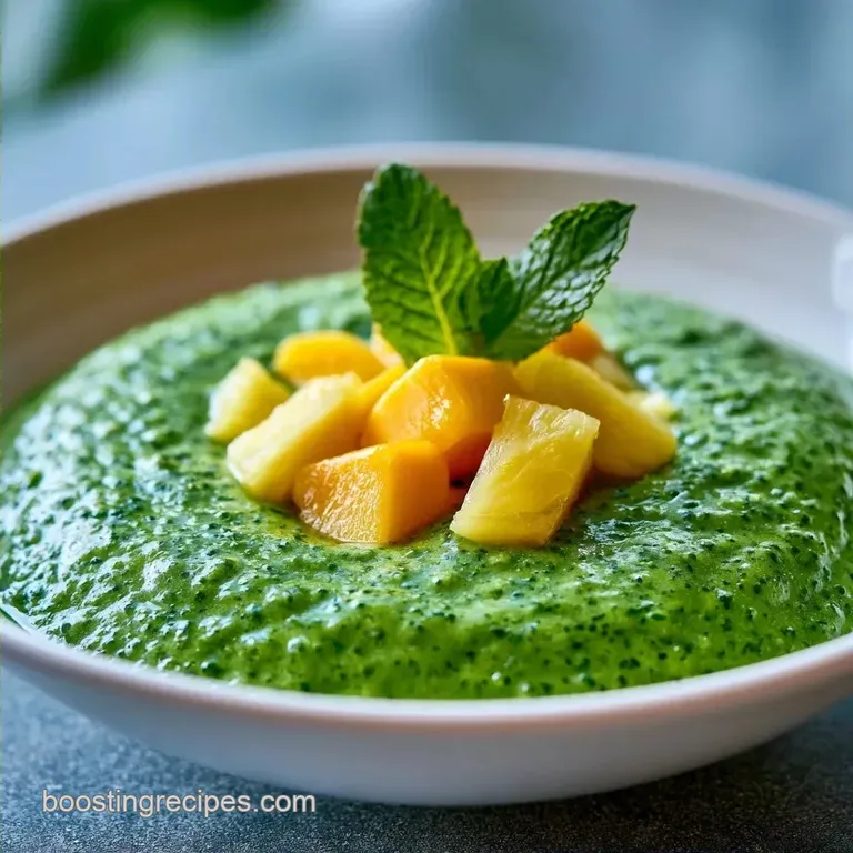 Healthy Tropical Green Smoothie Recipe