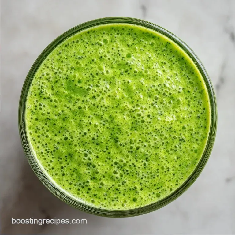 Vanilla Green Protein Smoothie: Creamy and Cold